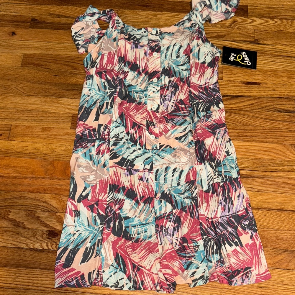 Tropical Print Kids Romper